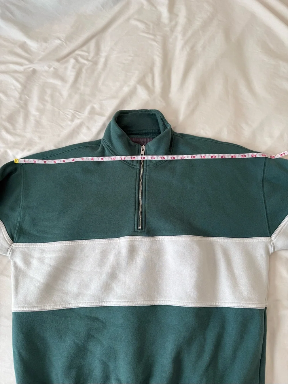 Abercrombie & Fitch Essential Half-Zip Sweatshirt Mallard Green Men’s Medium